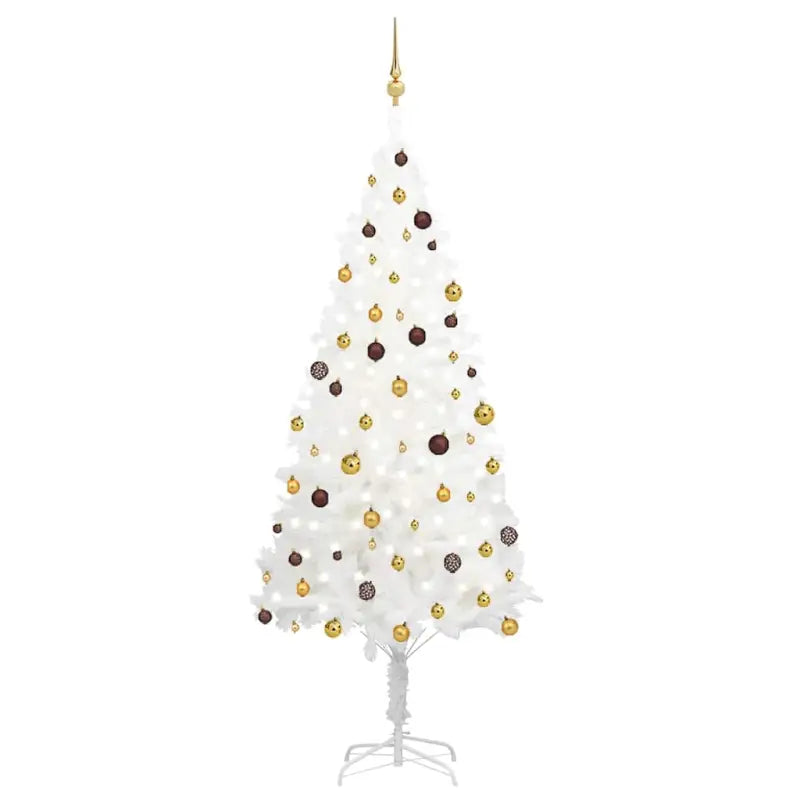 Levensachtige Kunstkerstboom met Realistische Naaldvormen - Goud / 240 x 100 cm / 1 - Kerstbomen