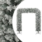 Levensechte Kerstboog voor een Gezellige Feestelijke Sfeer - Wit en groen / 240 x 215 cm / 1 - Kerstbomen