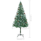 Levensechte Kerstboom met Aanpasbare Takken en Witte Uiteinden - Kerstbomen