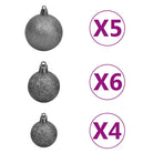 Levensechte Kerstboom met Aanpasbare Takken en Witte Uiteinden - Kerstbomen