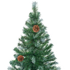 Levensechte Kerstboom met Aanpasbare Takken en Witte Uiteinden - Kerstbomen