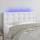 Lichtgevend Hoofdbord en Voetbord in Modern Kunstleer - Wit / 80 x 5 x 78/88 cm / 1 - Hoofdborden en voetborden