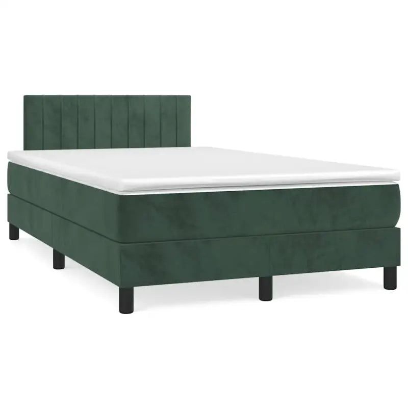 Lichtgrijs boxspring met fluweel materiaal en schuim vulling - Bedden & bedframes