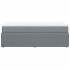 Lichtgrijs boxspringbed met ademend vermogen en duurzaam polyestermateriaal - Bedden & bedframes