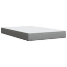 Lichtgrijs boxspringbed met ademend vermogen en duurzame vulling - Bedden & bedframes