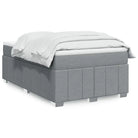 Lichtgrijs boxspringbed met ademend vermogen en duurzame vulling - Lichtgrijs / 120 x 200 cm - Bedden & bedframes