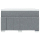 Lichtgrijs boxspringbed met ademend vermogen en duurzame vulling - Bedden & bedframes
