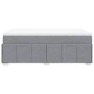 Lichtgrijs boxspringbed met ademend vermogen en duurzame vulling - Bedden & bedframes