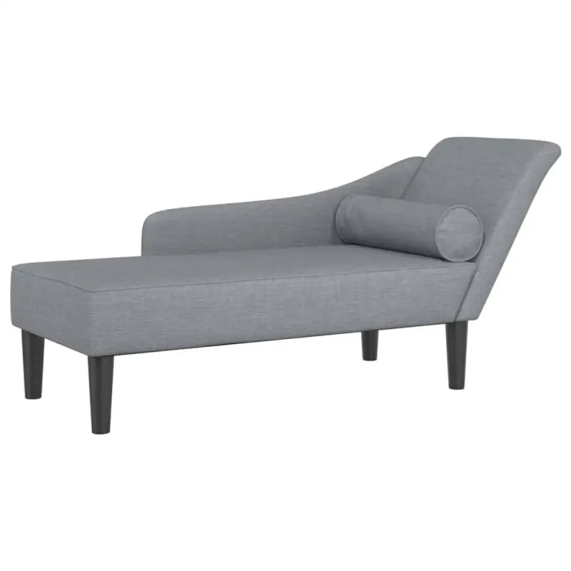 Lichtgrijs materiaal chaise longue voor ultiem comfort in de tuin - Chaises longues