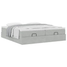 Lichtgrijs Ottomaanse Bed met Ruime Opbergruimte en Comfortabel Vulling - Bedden & bedframes