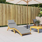 Ligbedkussen van oxford stof voor frisse uitstraling 186x58x4 - Grijs / 1 - Stoelkussens