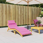 Ligbedkussen van oxford stof voor frisse uitstraling 186x58x4 - Roze / 1 - Stoelkussens