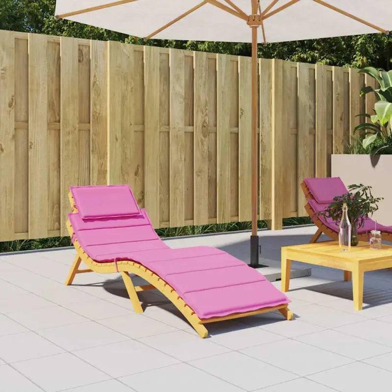 Ligbedkussen van oxford stof voor frisse uitstraling 186x58x4 - Roze / 1 - Stoelkussens