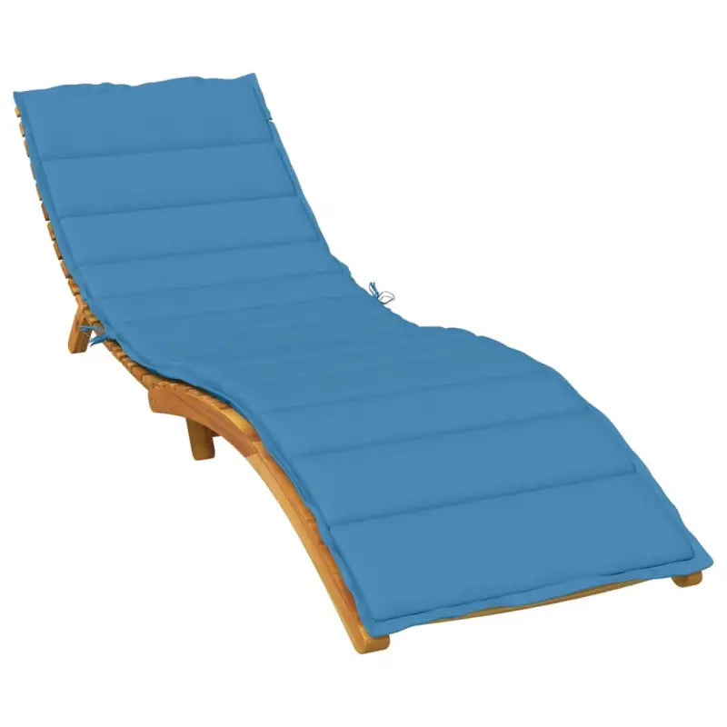 Ligbedkussen voor buiten met frisse uitstraling en behoud van oorspronkelijke vorm - blauw mix / 200 x 60 x 4 cm / 1