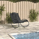 Ligstoel met textileen stof voor ontspanning in tuin en zwembad - Ligstoelen