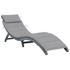 Ligstoel van massief acaciahout voor ultiem ontspanning op tuin of terras - Grijs / 1 - Ligstoelen