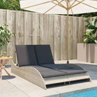 Ligstoel van poly rattan voor een comfortabele zitervaring met wasbare hoes - Ligstoelen