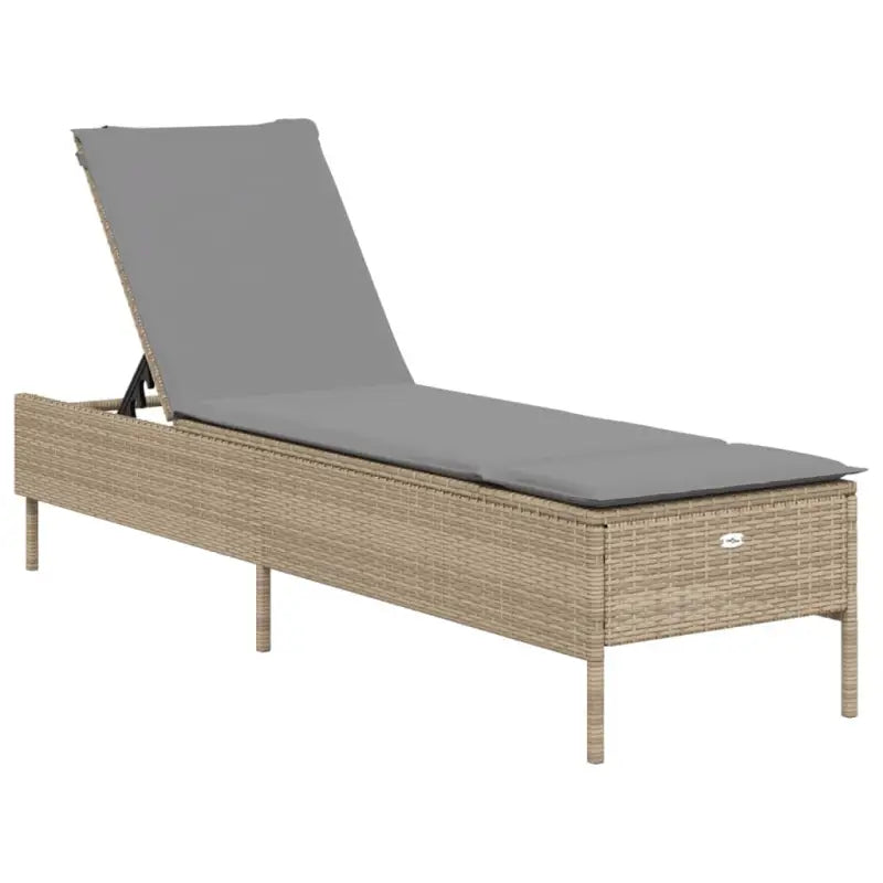 Ligstoelen set met poly rattan en comfortabele zitervaring - Ligstoelen
