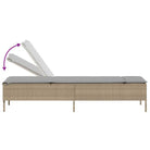 Ligtstoelen van poly rattan voor een comfortabele zitervaring met wasbare hoes - Ligstoelen