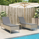 Ligtstoelen van poly rattan voor een comfortabele zitervaring met wasbare hoes - Ligstoelen