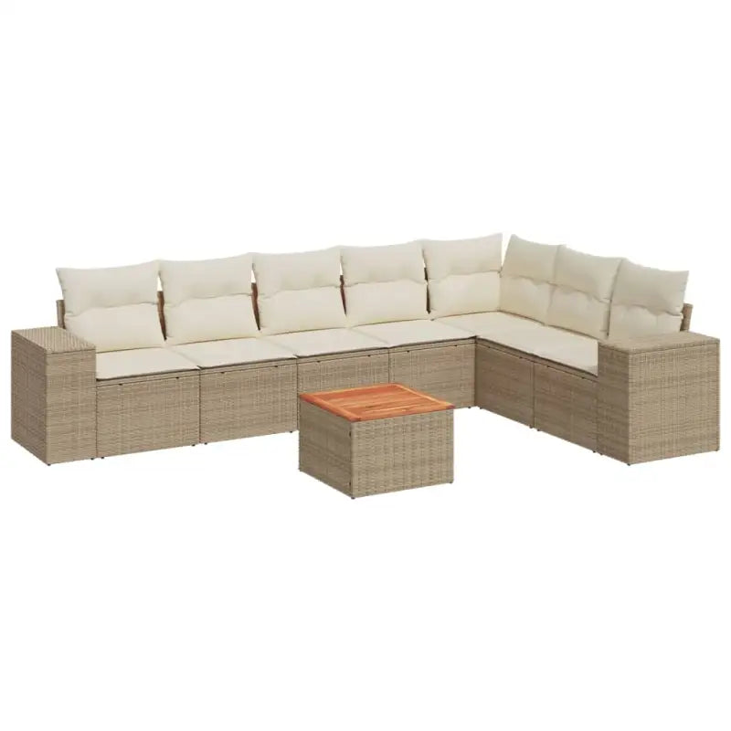 Lounge set in beige materiaal van gepoedercoat staal met waterdichte tas - Tuinsets