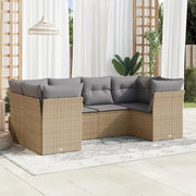 Lounge set met waterdichte tas en poly rattan voor tuin of terras - Tuinsets