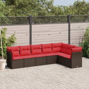 Lounge set van poly rattan met waterdichte tas en gepoedercoat staal - Tuinsets