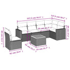 Lounge set van zwart gepoedercoat staal voor jouw tuin of terras - Tuinsets