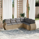 Lounge Tuinset in Beige Materiaal met Gepoedercoat Staal en Waterdichte Tas - Beige en grijs / Zonder tafel - Tuinsets