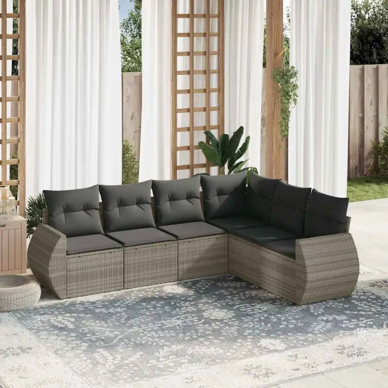 Lounge Tuinset in Beige Materiaal met Gepoedercoat Staal en Waterdichte Tas - Lichtgrijs / Zonder tafel - Tuinsets