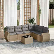 Lounge Tuinset in Beige Materiaal met Gepoedercoat Staal en Waterdichte Tas - Tuinsets