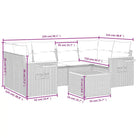 Lounge tuinset in beige materiaal met gepoedercoat staal en comfortabele afmetingen - Tuinsets