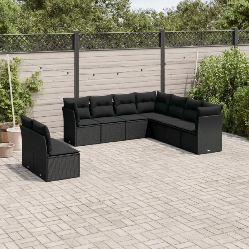 Lounge Tuinset in Beige met Gepoedercoat Staal en Waterdichte Tas - Zwart / Zonder tafel - Tuinsets
