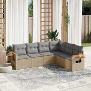 Lounge Tuinset in Beige met Waterdichte Tas en Gepoedercoat Staal - Tuinsets