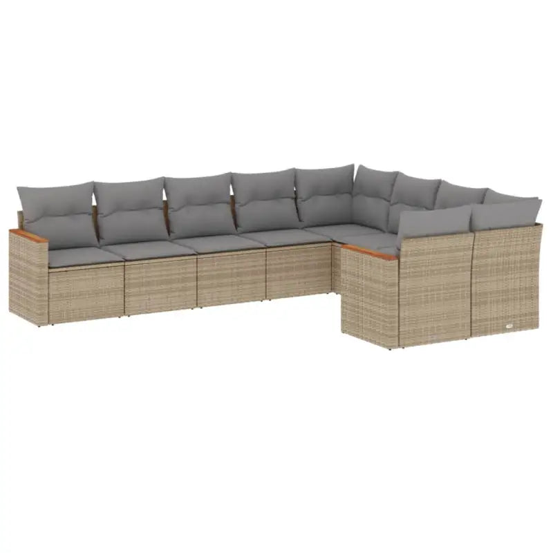 Lounge Tuinset in Beige met Waterdichte Tas en Gepoedercoat Staal - Tuinsets