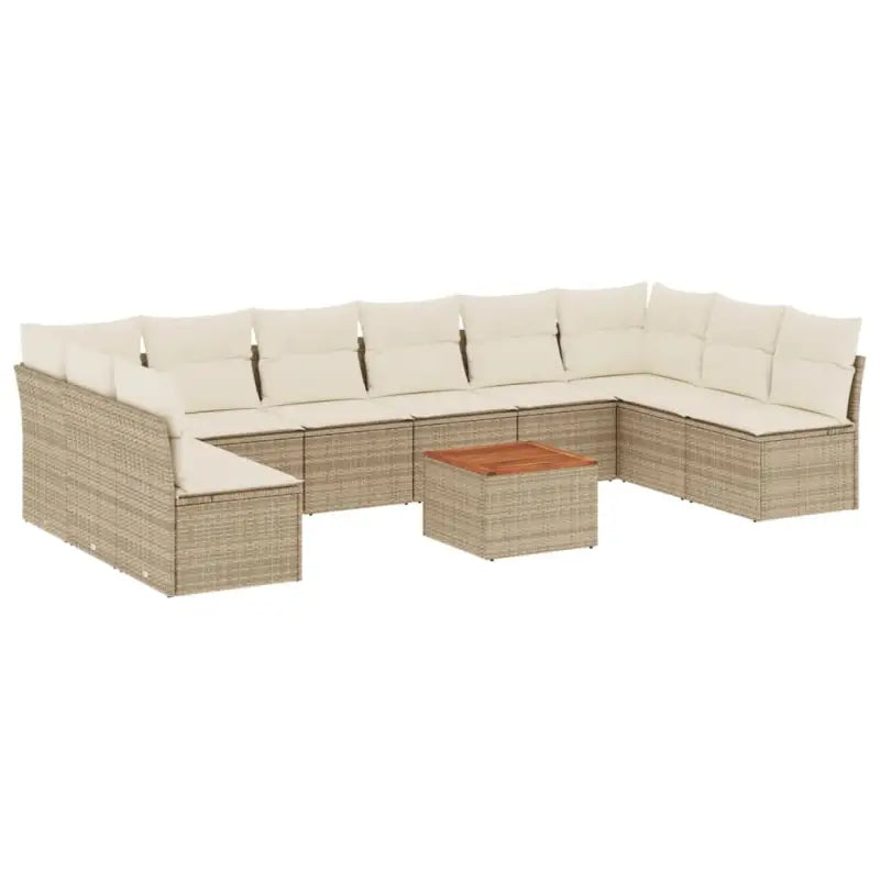 Lounge Tuinset in Beige met Waterdichte Tas en Gepoedercoat Staal - Tuinsets