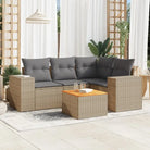 Lounge Tuinset in Beige met Waterdichte Tas en Gepoedercoated Staal - Beige en grijs - Tuinsets