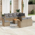 Lounge Tuinset in Gemengd Beige met Waterdichte Tas voor Buiten ontspanning - beige mix en grijs / 3x midden + hoek