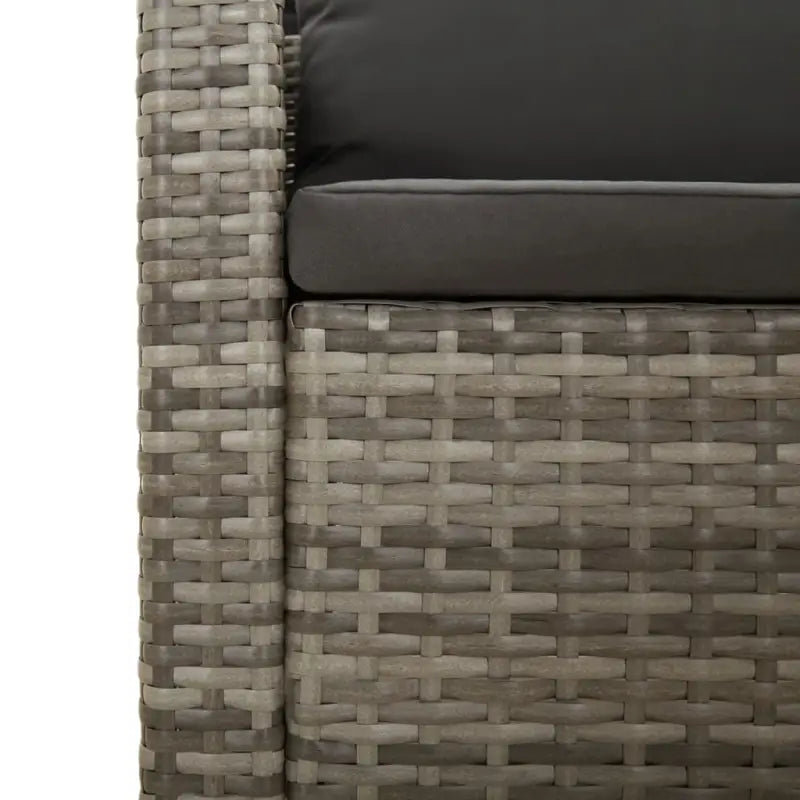 Lounge tuinset in poly rattan met armleuning links en afmetingen zitting - Tuinsets