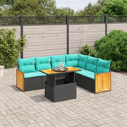 Lounge tuinset in zwart materiaal met gepoedercoat staal en comfortabele afmetingen - Tuinsets