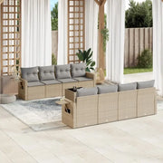 Lounge Tuinset met beige materiaal en gepoedercoat staal afmetingen - Tuinsets