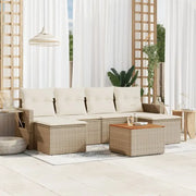 Lounge tuinset met beige materiaal en gepoedercoat staal afmetingen - Tuinsets