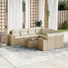 Lounge Tuinset met beige materiaal en gepoedercoat staal afmetingen - Tuinsets