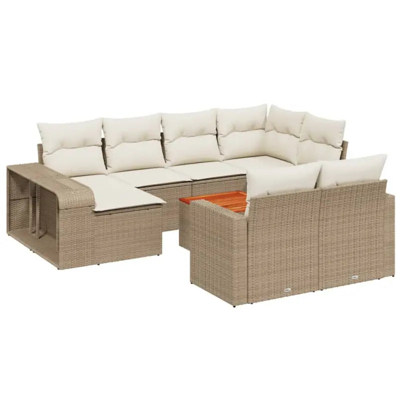 Lounge tuinset met beige materiaal en gepoedercoat staal afmetingen - Tuinsets