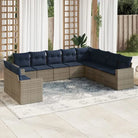 Lounge Tuinset met Bruin Materiaal en Gepoedercoat Staal Afmetingen - Beige en grijs / Zonder tafel - Tuinsets