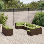 Lounge tuinset met poly rattan en gepoedercoat staal afmetingen - Tuinsets