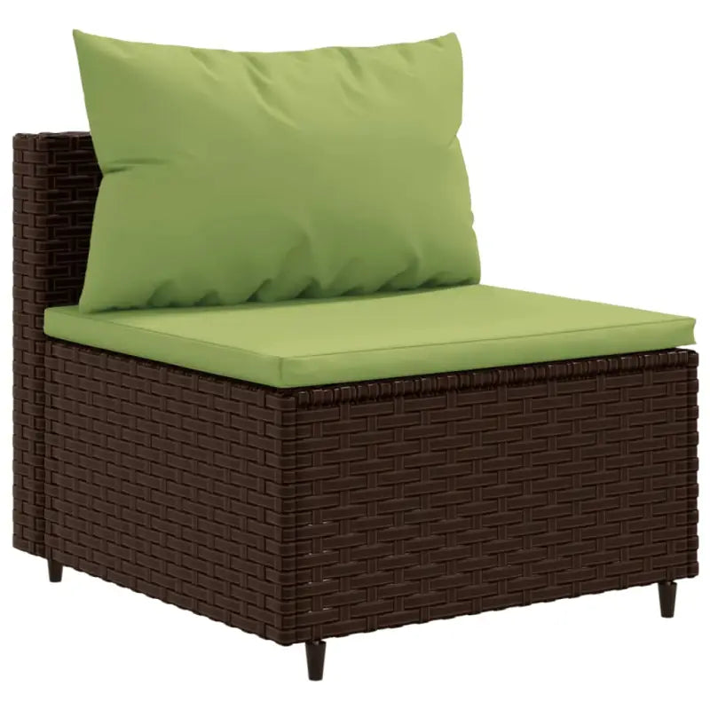 Lounge tuinset met poly rattan en gepoedercoat staal afmetingen - Tuinsets