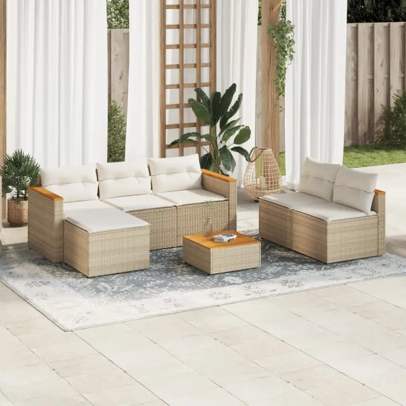 Lounge Tuinset met wasbare hoes en gepoedercoat staal in bruin materiaal - Tuinsets
