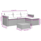 Lounge Tuinset met wasbare hoes en gepoedercoat staal in bruin materiaal - Tuinsets