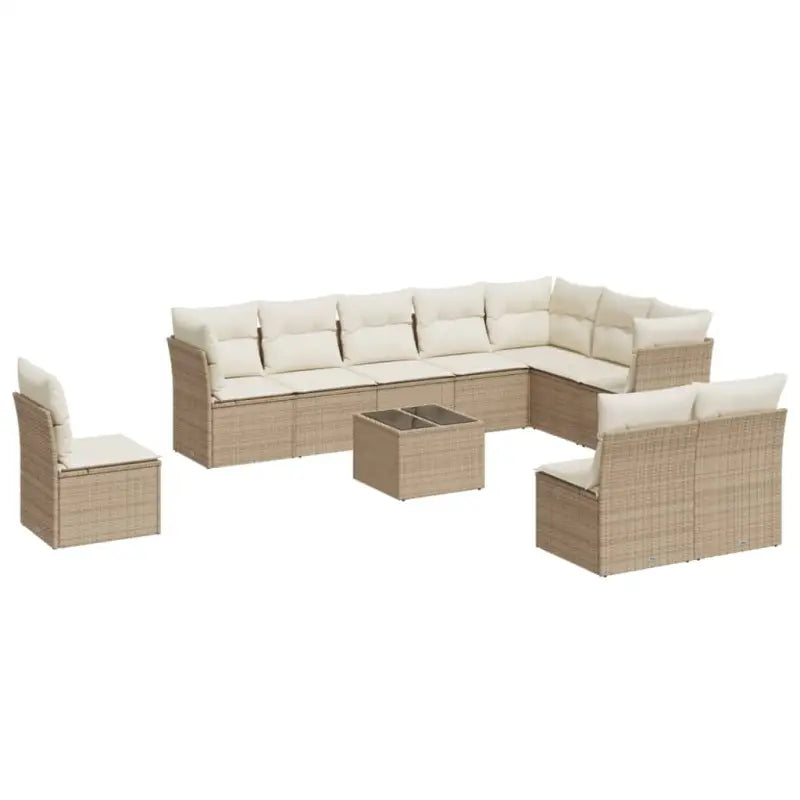 Lounge tuinset met waterdichte tas en beige materiaal van gepoedercoat staal - Tuinsets